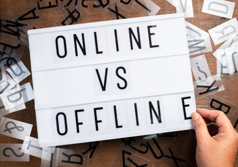 on offline